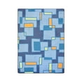 thumbnail image 1 of Kid Essentials - Teen Area Rugs Outside the Box, 7'8" x 10'9", Cool Blue, 1 of 2