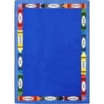 thumbnail image 1 of Joy Carpet Kid Essentials Language and Literacy Bilingual Colors Rug Rectangle Multicolor 7'8" x 10'9", 1 of 1
