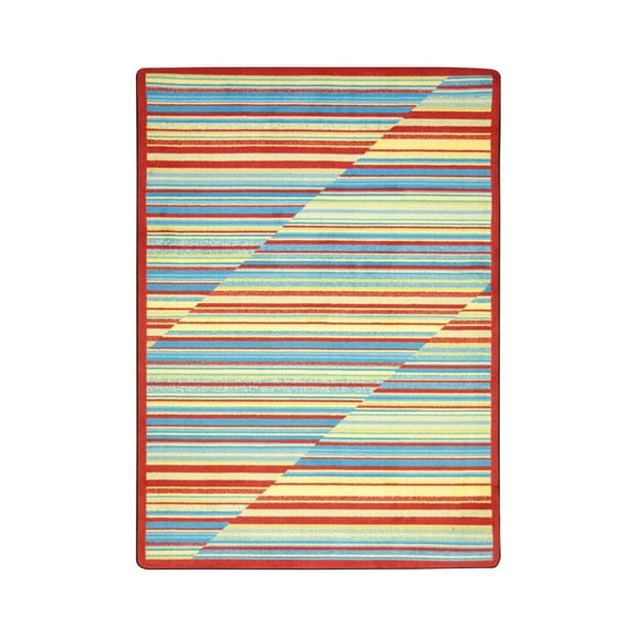 Kid Essentials - Teen Area Rugs Rhythm, 3'10" x 5'4", Tropical