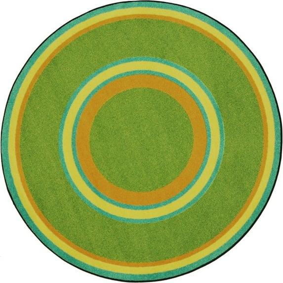 Joy Carpets Joy Carpet Ripples Retro 5'4" x 7'8" Oval