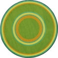 thumbnail image 1 of Joy Carpets Kid Essentials Ripples 78" x 109" Oval Indoor Area Rug in Color Retro, 1 of 4
