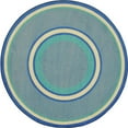 thumbnail image 1 of Kid Essentials - Misc Sold Color Area Rugs Ripples, 5'4" Round, Boy Blue, 1 of 2
