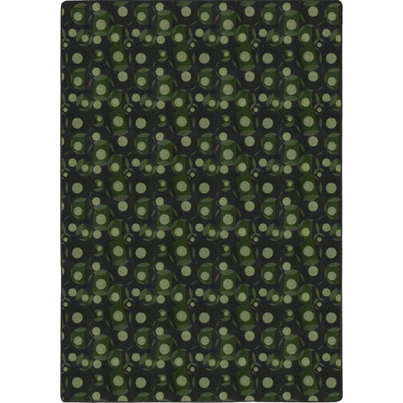 Joy Carpets Games People Play Corner Pocket 5'4" x 7'8" Area Rug in Color Green