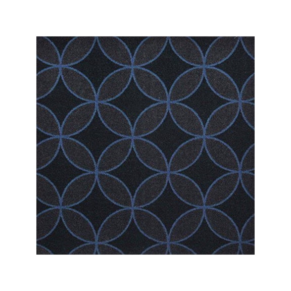 Joy Carpets Kaleidoscope Eclipse 5'4" x 7'8" Area Rug in Color Blue