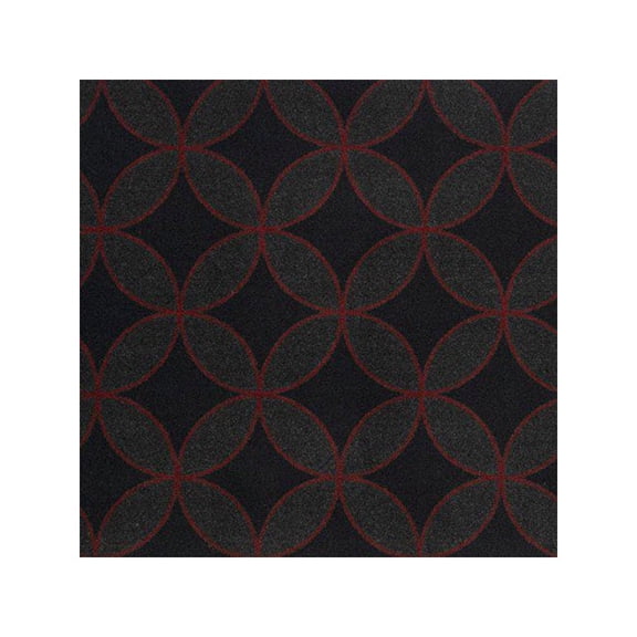 Joy Carpets Kaleidoscope Eclipse 5'4" x 7'8" Area Rug in Color Red