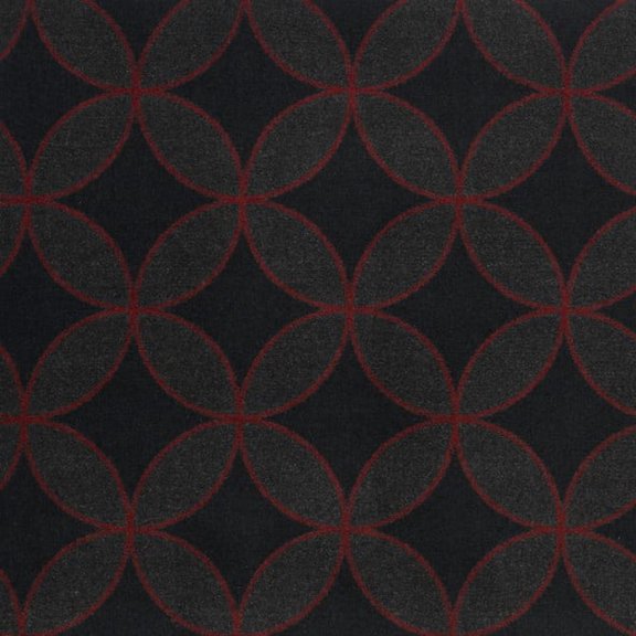 Joy Carpets 1759D-04 Kaleidoscope Eclipse Rectangle Whimsical Area Rugs 04 Red - 7 ft. 8 in. x 10 ft. 9 in.