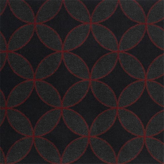 Joy Carpets 1759G-04 Kaleidoscope Eclipse Rectangle Whimsical Area Rugs, 04 Red - 10 ft. 9 in. x 13 ft. 2 in.