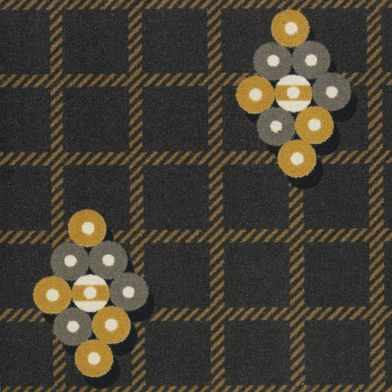 Joy Carpets 1765B-03 Games People Play Nine Ball Rectangle Gaming & Sports Area Rugs 03 Charcoal - 3 ft. 10 in. x 5 ft. 4 in.