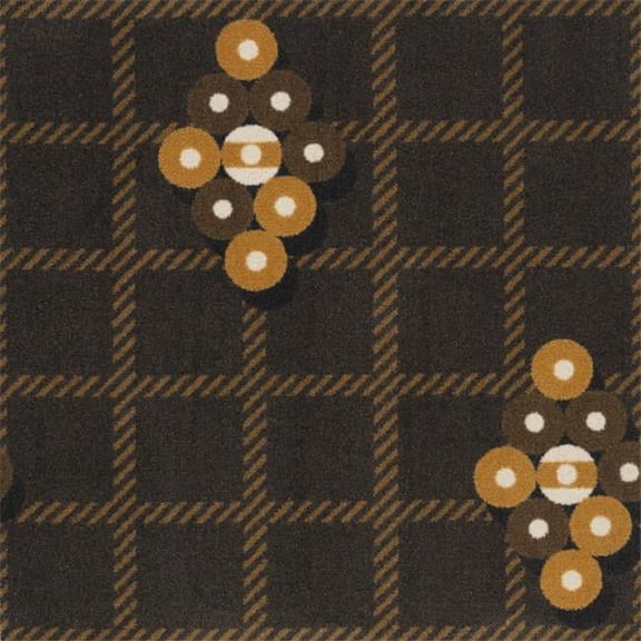 Joy Carpets 1768C-01 Games People Play Roll the Dice Rectangle Gaming & Sports Area Rugs 01 Brown - 5 ft. 4 in. x 7 ft. 8 in.