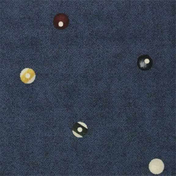 Joy Carpets 1768C-04 Games People Play Roll the Dice Rectangle Gaming & Sports Area Rugs  04 Navy - 5 ft. 4 in. x 7 ft. 8 in.