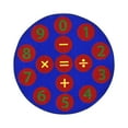 thumbnail image 1 of Number Jumpers 5'4" Round Area Rug In Color Multi-Color:Multi,Material:Nylon, 1 of 2