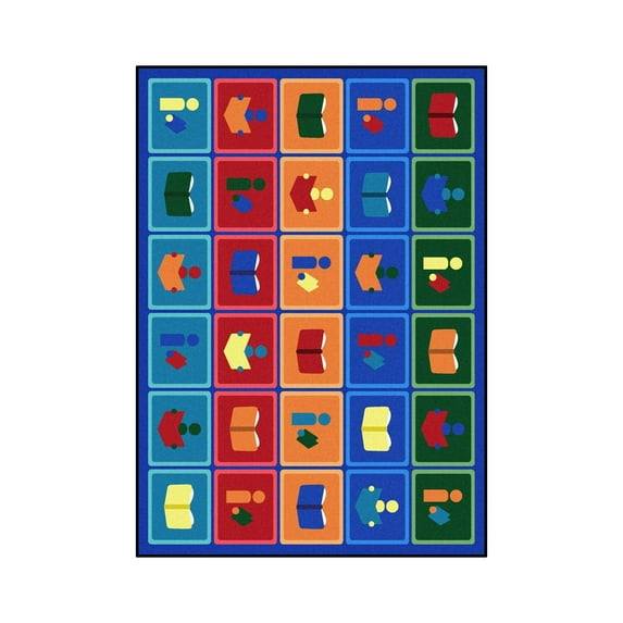 Kid Essentials - Early Childhood Library Blocks, 7'8" x 10'9", Multicolored