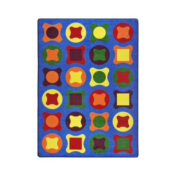 Perfect Fit 5'4" x 7'8" Area Rug In Color Multi