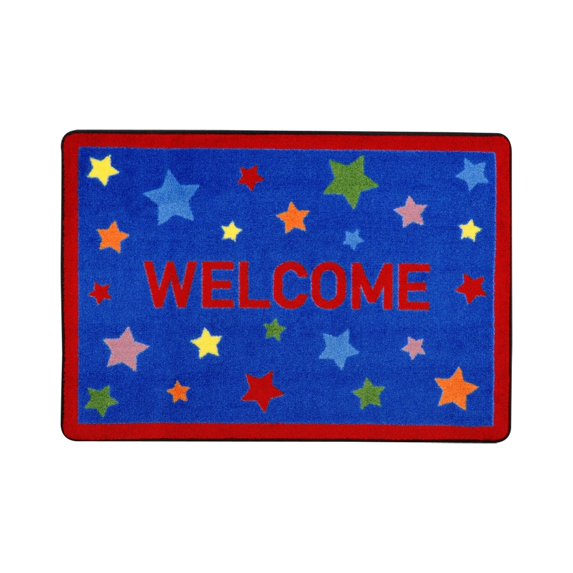 Reading Superstars 2'8" x 3'10" area rug in color Multi