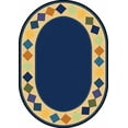 thumbnail image 1 of Joy Carpets Joy Carpet Delightful Diamonds Multi 3'10" x 5'4" Oval, 1 of 1