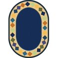 thumbnail image 1 of Joy Carpets Joy Carpet Delightful Diamonds Multi 7'8" x 10'9" Oval, 1 of 1
