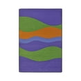 thumbnail image 1 of Kid Essentials Teen Area Rugs Flow Rectangle 5'4" x 7'8" Violet, 1 of 2