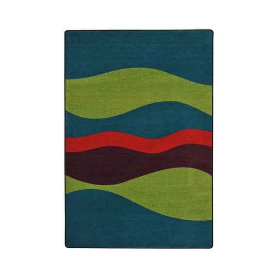 Flow 5'4" x 7'8" Area Rug In Color Tropics