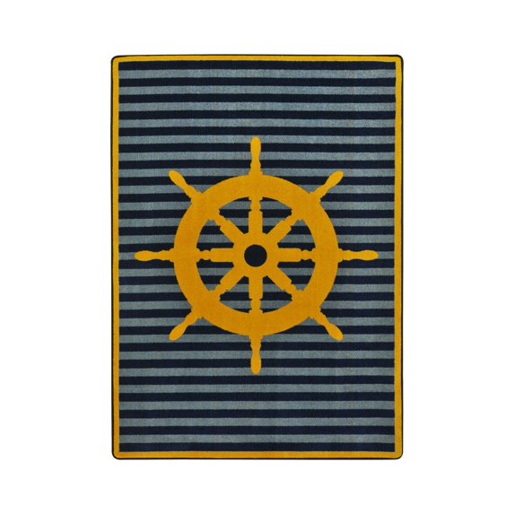 Set Your Course 3'10" x 5'4" Area Rug In Color Yellow