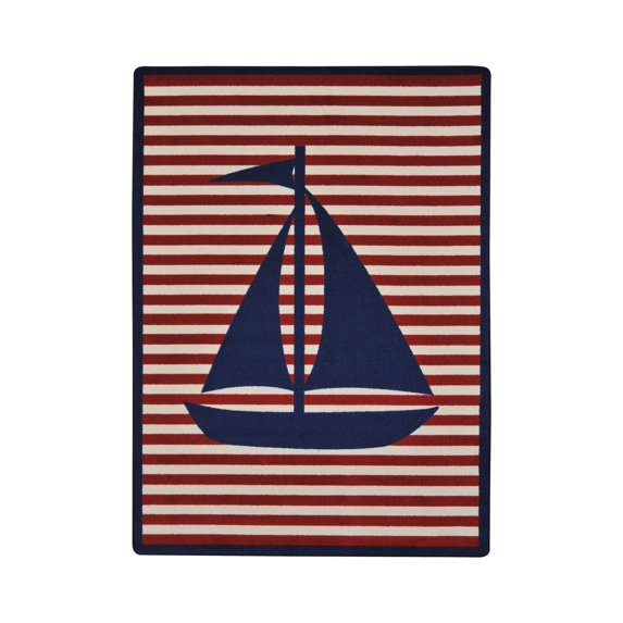 Joy Carpet Following Seas™ Blue 7'8" x 10'9"