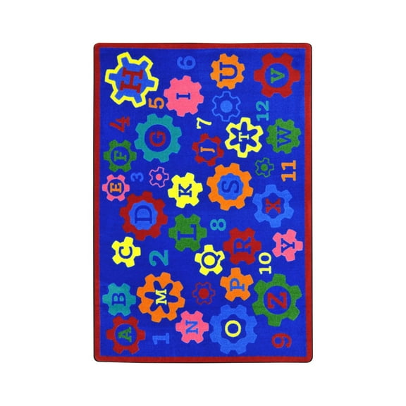 Geared for Learning Geared for Learning, 5'4" x 7'8", Multicolor