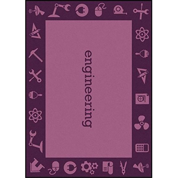 Joy Carpets 1912D-03 7 ft. 8 in. x 10 ft. 9 in. Steam Classroom Kid Essentials Rectangle Rug Engineering