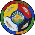 thumbnail image 1 of Joy Carpets Kid Essentials Traditional Teachings 7'7" Round Area Rug in Color Multi, 1 of 1