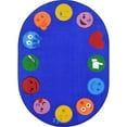 thumbnail image 1 of Joy Carpets 1940D 7 ft. 8 in. x 10 ft. 9 in. Emoji Edge Kid Essentials Rectangle Rug Multicolor, 1 of 1