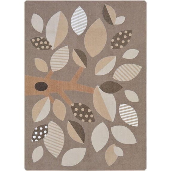 Joy Carpets 1942D-02 Shady Grove Rug in Neutral 7.8 in. x 10.9 in.