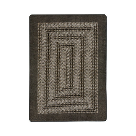 Like Home 5'4" x 7'8" Area Rug In Color Chocolate-Color:Chocolate,Material:Nylon
