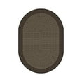 thumbnail image 1 of Like Home 7'8" x 10'9" Oval Area Rug In Color Chocolate-Color:Chocolate,Material:Nylon, 1 of 1