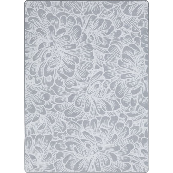Joy Carpets First Take New Bloom 5'4" x 7'8" Area Rug in Color Sterling