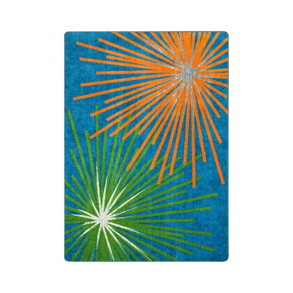 Joy Carpets First Take Sputnik Citrus 5'4" x 7'8"