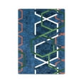 thumbnail image 1 of Double Helix 3'10" x 5'4" area rug in color Sapphire, 1 of 2