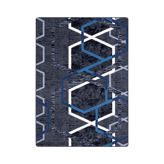 Double Helix 7'8" x 10'9" area rug in color Citrus