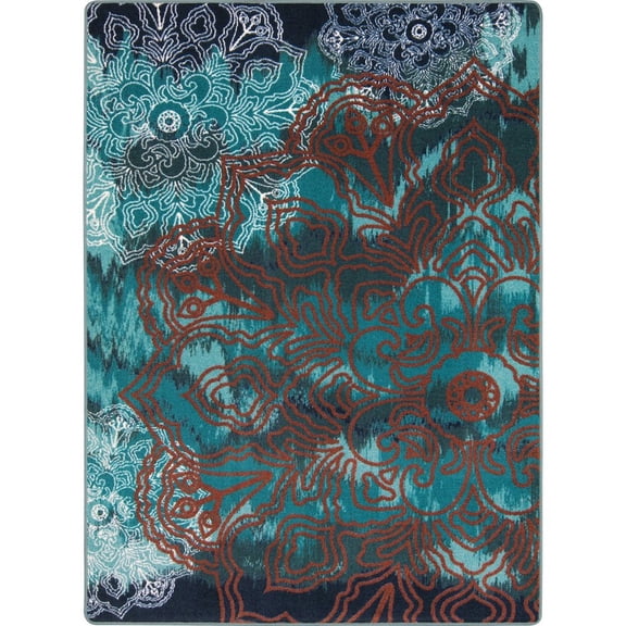 Joy Carpets First Take Romani 3'10" x 5'4" Area Rug in Color Riviera