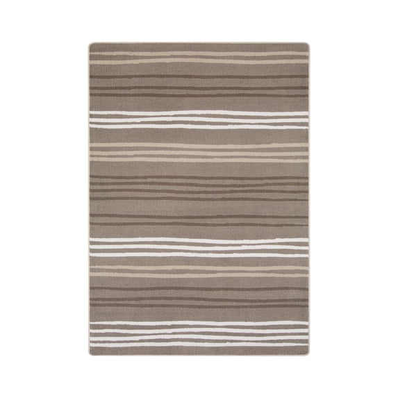 Joy Carpets Kid Essentials All Lined Up Neutral 5'4" x 7'8"