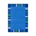 thumbnail image 1 of Joy Carpets 2011D-04 Seeing Stripes Rectangle Area Rug  Seaglass - 7 ft. 8 in. x 10 ft. 9 in., 1 of 1