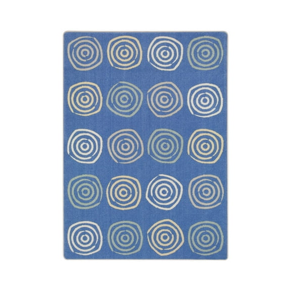 Simply Swirls 7'8" x 10'9" Area Rug In Color Pastel-Color:Pastel,Material:Nylon