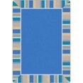 thumbnail image 1 of Joy Carpets Kid Essentials Off the Cuff 3'10" x 5'4" Area Rug in Color Light Blue, 1 of 1