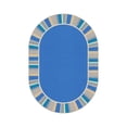 thumbnail image 1 of Off the Cuff 3'10" x 5'4" Oval Area Rug In Color Light Blue-Color:Light Blue,Material:Nylon, 1 of 1