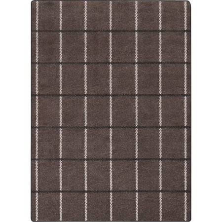 Joy Carpets Impressions New Haven 5'4" x 7'8" Area Rug in Color Espresso