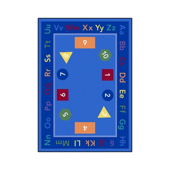 Fun-damentals 5'4" x 7'8" Area Rug In Color Multi-Color:Multi,Material:Nylon