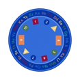thumbnail image 1 of Fun-damentals 7'7" Round Area Rug In Color Multi-Color:Multi,Material:Nylon, 1 of 1