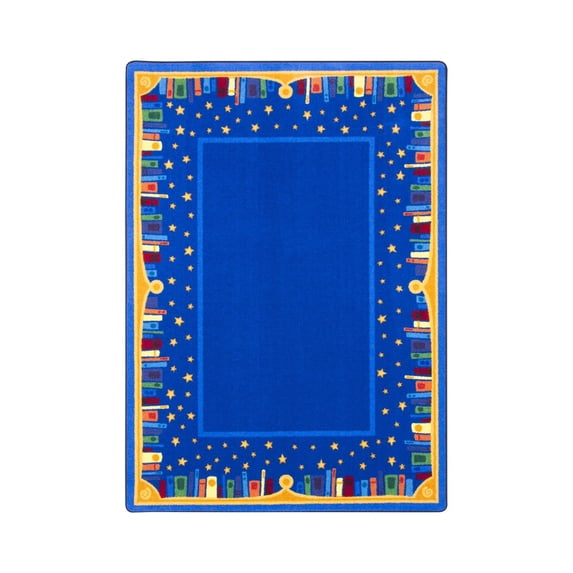 Magic of Reading 5'4" x 7'8" Area Rug In Color Multi-Color:Multi,Material:Nylon