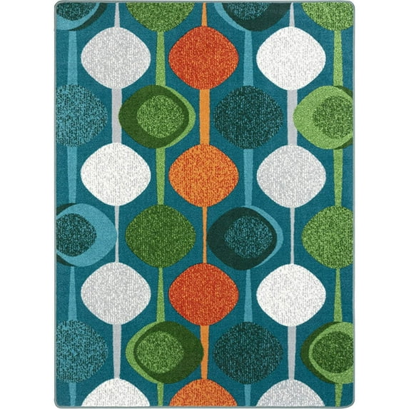 Joy Carpets 2058D 7 ft. 8 in. x 10 ft. 9 in. String Along Area Rug, Multi Color