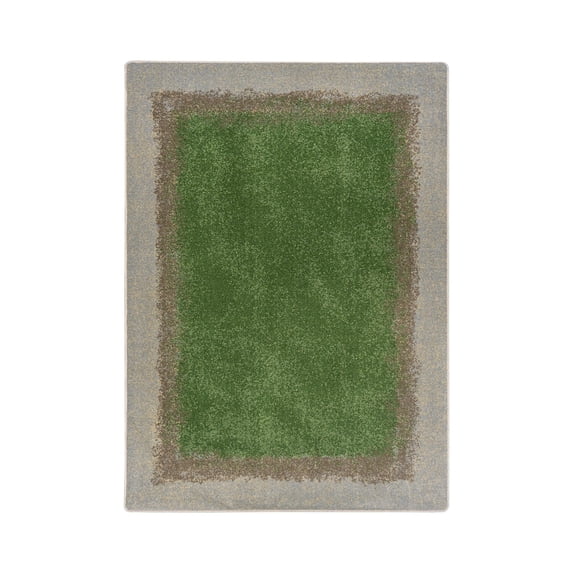 Grounded 7'8" x 10'9" area rug in color Meadow