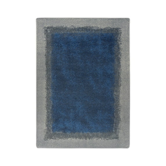 Grounded 7'8" x 10'9" area rug in color Marine