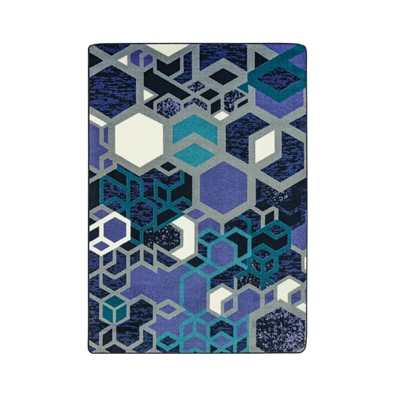 Structured 10'9" x 13'2" area rug in color Violet