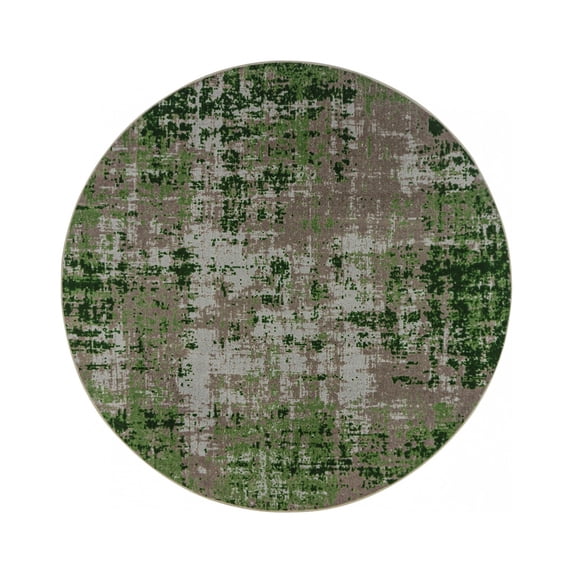 Joy Carpets 2087E-01 7 ft. 7 in. Terra Mae Children Round Rug Meadow